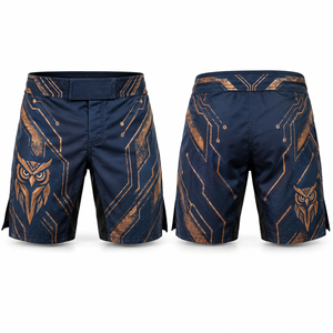 Grappling MMA <b>Shorts</b> Reseller Custom Logo Breathable Construction Customization Team Uniform Textile <b>Tailored</b> Jiu Jitsu Flexible - Product Image 2