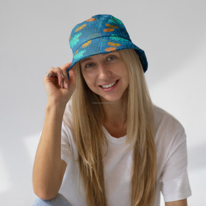 Chapeau Bob Unisexe Adulte Twillsports RY-4735 en Jean Délavé de Haute Qualité, Personnalisable, Vente en Gros, en Coton, Style Pêcheur, Usage Quotidien - Product Image 1