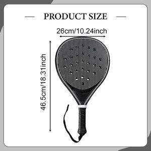 Raqueta de Pádel TRUPEXA, Raqueta de Tenis Ligera con Núcleo de Espuma y Fibra de Carbono, para Niños, Hombres, Mujeres, Jóvenes, Entrenamiento Deportivo, 26 cm - Product Image 6