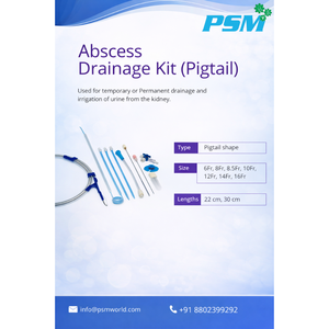 Kit de Catéter Manual para Drenaje de Abscesos Hepáticos, Certificado CE, Uso Hospitalario - Product Image 3