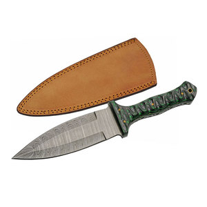 Cuchillos de Hoja Fija de Acero Inoxidable y Damasco con Mango de Madera, Personalizados, DIY, OEM, para Uso en Campamentos, Hechos en Pakistán, Color Personalizado - Product Image 1