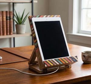 Soporte Ajustable para Tablet y Celular de Escritorio con Puerto de Carga, Ideal para Cocinar y Relajarse en el Escritorio - Product Image 6