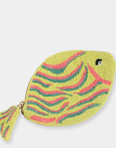 Monedero BY MULTI CRAFT, Monedero Pequeño Hecho a Mano con Cuentas Bordadas y Diseño Personalizado para Monedas y Artículos Pequeños - Product Image 1