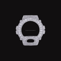 Kit de modification de boîtier de montre Luxe Flood Stone, octogonal en métal, édition améliorée, style streetwear, Dvars Diamond