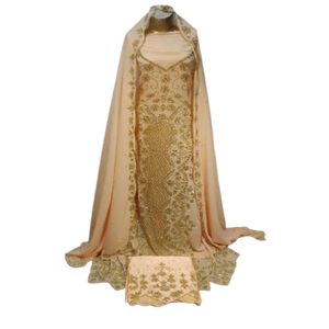 La tradition intemporelle : Dernière collection de robes de mariée somaliennes somptueuses avec des pierres de haute qualité et un tissu en satin de soie - Product Image 1