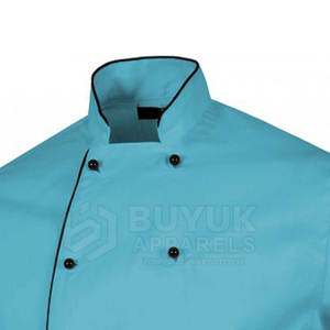 Veste de chef ventilée, respirante, durable, à manches longues, en polyester/coton tricoté, vêtements culinaires professionnels, tenue de travail pour la cuisine - Product Image 2