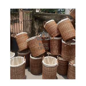 Panier en rotin 2026 fait main 100% pur, sûr et propre, idéal pour paniers cadeaux de fêtes, emballage durable, vente chaude - Product Image 1