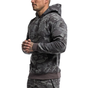 Sudadera con capucha de diseño moderno con estampado de camuflaje, de algodón estructurado, estilo casual, silueta limpieza, para uso diario, interior suave, tela transpirable. - Product Image 4