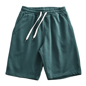 Premium Men's Summer Breathable Cotton-Polyester Blend Quick Dry Vintage Style Athletic Breathable Shorts with <b>Elastic</b> Waist - Product Image 3