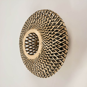 Bamboo wall <b>sconce</b> supplier sale natural lampshade design ambient lamp for living room decoration - Product Image 1