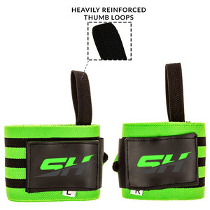 Finished End Binding Easily Fit Unisex Wrist Wraps Ideal For Cross Fit Dead Lifting Powerlifting <b>Athletics</b> Use Wrist Straps - Product Image 3