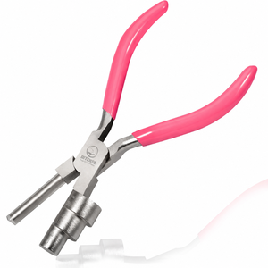 Pince à boucler et à former des boucles 3-en-1 en acier inoxydable à 3 étapes pour la fabrication de bijoux, outil de perlage artisanal DIY - Product Image 1