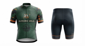 Ensemble de cyclisme avec impression par sublimation de logo personnalisé, extensible dans les 4 sens, maillot à manches longues, collants rembourrés, shorts, combinaison de triathlon, haute visibilité - Product Image 2