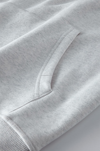 Custom <b>Black</b> Oversized Hoodie for Men Puff Printing Streetwear 100% Cotton Heavy Weight Embroidered Plain Dyed for Winter - Product Image 4