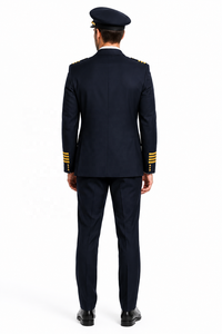 Uniformes de pilote de ligne personnalisés OEM ODM |   Ensemble complet sur mesure de qualité supérieure pour hommes à manches longues |   Fabricant 2026 |   Tous les uniformes des compagnies aériennes - Product Image 4