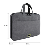 SENDA Vietnam – Sacoche pour ordinateur portable grande capacité 13-15 pouces, étanche, en polyester recyclé, avec fermeture éclair, poche frontale inclinée, logo personnalisé