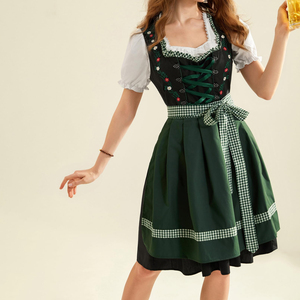 Dernier style, design personnalisé, Dirndl bavarois traditionnel pour femme, motif uni, longueur midi, streetwear numérique, taille naturelle, léger - Product Image 4
