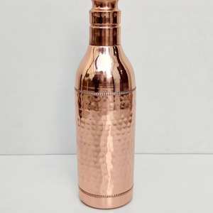 Bouteille de sport haut de gamme en cuivre électroplaqué, finition martelée, pour clients exigeants, bouteilles métalliques - Product Image 1