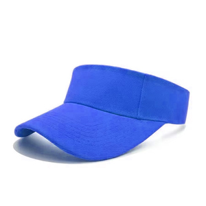 Achetez notre visière solaire personnalisée bleue au prix de gros |   Disponible en gros avec couleurs personnalisées - Product Image 3