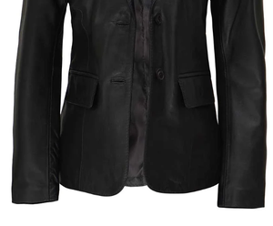 Blazer en cuir pour femme au design élégant, vente chaude, anti-plis, confortable, respirant, qualité supérieure - Product Image 6
