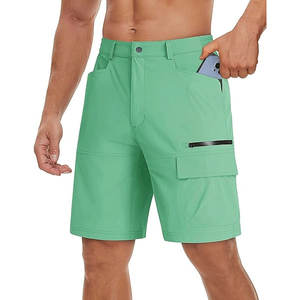 Pantalones Cortos de Lona para Hombre, Estilo Casual de Verano, con Múltiples Bolsillos, Tipo Cargo, Directo de Fábrica, Lona Delgada Elástica, Diseño Personalizado - Product Image 2