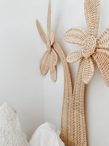 Décoration murale artisanale en rotin tressé en forme de palmier pour chambre d'enfant, décoration naturelle faite à la main - Product Image 3