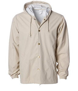 Blouson bomber noir pour homme, en toile imperméable, style décontracté, coupe classique, en polyester, col rabattu, simple boutonnage sur le devant - Product Image 3