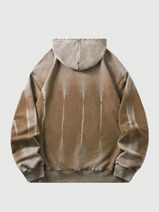 Mens drop shoulder oversized hoodie streetwear casual gym wear premium heavy <b>fabric</b> pullover hoodie modern winter style - Product Image 2