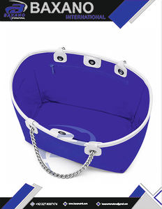 Bolsa de Lona Resistente Azul Rey y Blanca con Correa de Cadena de Gran Capacidad y Alta Calidad de la Hermandad Zeta Phi Beta, Bolsa de Moda ZPB - Product Image 6