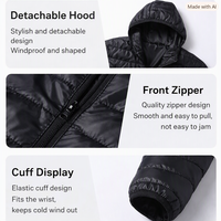 Blouson Bomber Décontracté Homme Hiver Chaud en Polyester à Capuche Coupe Ample avec Broderie Logo Personnalisé – Prix Usine CN Bangladesh