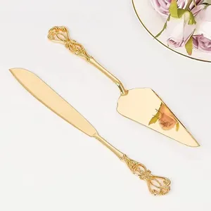 Elegante Juego de Servir de Metal Hecho a Mano para Pastel, Queso, Decoración de Mesa, Regalo de Boda, Colección de Cocina, Decoración para Recepciones - Product Image 3