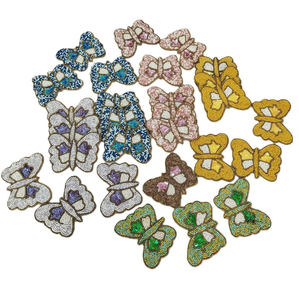 Sous-verre artisanal perlé en forme de papillon, brodé, pour couvrir vos boissons, napperons de table, couleur personnalisée - Product Image 3