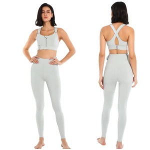 Hot Selling Custom Logo Women <b>Cross</b> Back Sports Bra <b>Top</b> Fitness Outdoor Gymwear Cup Insert Bra Workout - Product Image 5