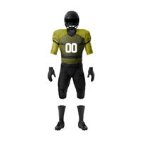 Nouveaux uniformes de football américain personnalisés, logo personnalisé, 100% polyester, antibactérien, respirant, coupe régulière
