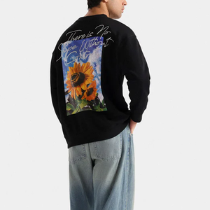 Sweat-shirt surdimensionné d'inspiration cyberpunk avec des graphismes en relief 3D néon et des cordons de serrage techniques - Product Image 1