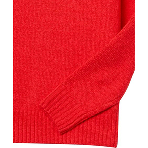 Pull classique anti-boulochage pour homme, col rond, en viscose/coton, tricot doux, essentiel pour l'hiver, décontracté, avec logo frontal - Product Image 5