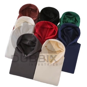 500GSM logotipo personalizado ropa de calle de alta calidad 100% algodón polar grueso peso pesado suéter sudaderas con capucha de gran tamaño hombres - Product Image 1