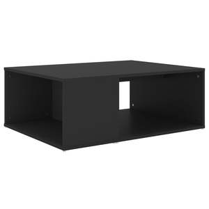 Mesa de Centro Rectangular Moderna de Madera Sintética Negra, Estilo Contemporáneo - Product Image 2