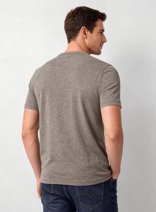 Camiseta de Manga Corta para Hombre, Cuello Redondo, Algodón Premium, Corte Ajustado, Ecológica, Cómoda, Transpirable y Suave al Tacto, Venta al Por Mayor - Product Image 4