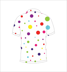 เสื้อยืดลายจุดผู้ชาย แขนสั้น สไตล์ลำลอง สำหรับฤดูร้อน คอกลม พิมพ์ลายแบบซับลิเมชั่น - Product Image 4