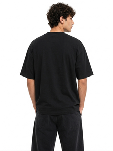 Premium Streetwear Graphic Tshirt Oversized Men Tee Architectural Skyline Print and Logo Detail men's <b>shirts</b> Vertical Typography - Product Image 2