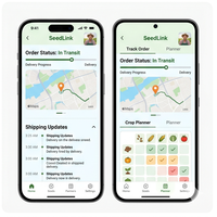 Aplicación Híbrida RoyalCraft Seed Marketplace Enterprise para Comercio de Semillas Agrícolas con Estado de Stock para IOS/Android/Linux/Mac