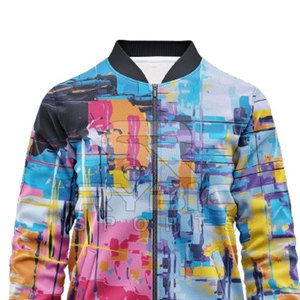 Trendy Street Inspired Men Sublimation Varsity <b>Jackets</b> Suitable For Travel Recreation And Casual Activities Men's <b>Jackets</b> - Product Image 5
