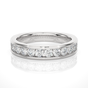 Anillo de Diamantes Naturales al por Mayor de 0.92CT, Oro de 18K, Corte Redondo, 14 Piezas de Diamantes, Anillo de Diamantes de Lujo Personalizado - Product Image 3