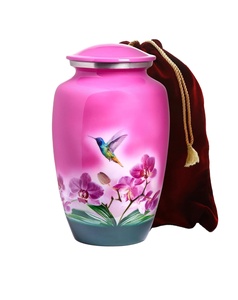 Urnas funerarias de cremación de aluminio Rosa hechas a mano para adultos, estilo hermoso humano, urna funeraria de entierro hecha a mano, tamaño personalizado de ceniza - Product Image 1