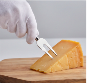 Juego de 3 cuchillos para queso con hoja de acero inoxidable y mango de resina perlada, espátula para servir queso para uso en la cocina. - Product Image 6