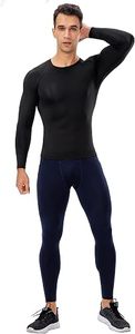 Chemise de performance à manches longues pour homme, compression, séchage rapide, écologique, coupe ajustée, spandex/polyester, sous-vêtement de sport - Product Image 2