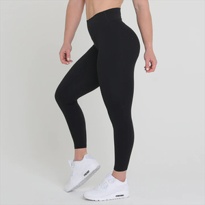 Leggings de sport pour femmes, impression de logo personnalisée 2024, tissu extensible quadridirectionnel, fabricant professionnel de haute qualité, vente en gros - Product Image 5