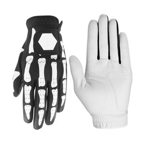 Gants de golf à imprimé squelette avec construction respirante et flexible, paume à adhérence souple, accessoires de golf légers et performants (paire) - Product Image 4