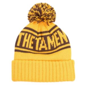 Iota Phi Theta Beanie Brown Gold 1963 Greek Apparel Fraternity Knit Hat <b>Winter</b> <b>Cap</b> Pom Stylish Fit Accessory - Product Image 2